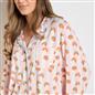 OHS Breakfast Pyjama Set Jersey Button Through Ultra Soft Nightwear Loungewear