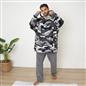 Dreamscene Camo Oversized Hoodie Blanket Giant Hiking Wearable Sherpa Sweatshirt