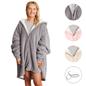 OHS Zip Up Hoodie Blanket Oversized Sherpa Fleece Thermal Sweatshirt Jumper