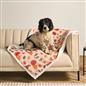 OHS Paw Pet Blanket Reversible Sherpa Fleece Dog Cats Thermal Calming Throw