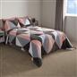 OHS Geometric Teddy Fleece Coverless Duvet Quilt Bedding Set 10.5 TOG Pillowcase