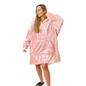 Sienna Crushed Velvet Hoodie Blanket Giant Wearable Oversized Sherpa Sweatshirt