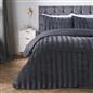 OHS Velvet Stripe Duvet Cover with Pillowcase Cosy Bedding Set