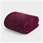 OHS Faux Fur Ribbed Fleece Throw Over Bed Blanket Warm Supersoft