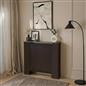 OHS Ribbed Radiator Cover Slatted Engineered Wood Side Board S M L Cabinet Shelf
