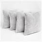 Brentfords Waffle Popcorn Fleece Set of 4 x Cushion Covers Pack Sofa - 18