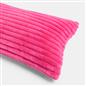 OHS Ribbed Bolster Pillow Faux Fur Long Luxury Soft Maternity Support Cushion