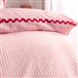 OHS Wave Border Bedding Set Microfibre Print Duvet Cover with Pillowcase