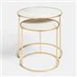 OHS Manhattan Nesting Table Stacking Coffee Side Wooden Effect Tables Set of 2/3