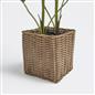 OHS Artificial Tree Plant Foliage in Basket Pot Palm Olive Leaves Tabletop Decor