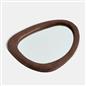 OHS Wall Mirror Matte Velvet Irregular Home Decor Vanity Living Room Bedroom