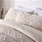 OHS Cable Knit Teddy Fleece Reversible Coverless 10.5 Tog Duvet Bedding Set