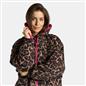 OHS Coat Drying Robe Animal Print Sherpa Lined Water Resistant Oversized
