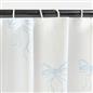 OHS Bows Shower Curtain with 12 Hooks Mould Proof Bathtub Curtains