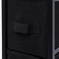 Narrow 4 Drawer Storage Cabinet Bedside Table Unit Clothes Home Fabric Organiser