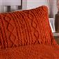 OHS Cable Knit Bedding Set Reversible Fleece Quilt Duvet Cover with Pillowcase