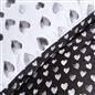 OHS Watercolour Bedding Set Hearts Microfibre Duvet Cover with Pillowcase