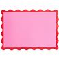 OHS Scallop Edge Rug Non Slip Soft Modern Carpet Living Room Bedroom