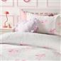 OHS Bows Fleece Bedding Set Winter Warm Sherpa Duvet Cover with Pillowcase