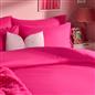 OHS Bow Tie Duvet Cover Plain Dye Soft Cosy Bedding Set with Pillowcase