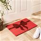 OHS Bow Print Coir Mat Christmas Non Slip Indoor Outdoor Welcome Doormat Rug