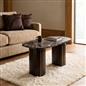 OHS Madison Coffee Table Ribbed Engineered Wood Side End Desk Home Decor