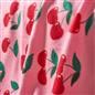 OHS Cherry Print Throw Soft Blanket Polar Fleece Lightweight Bedspread