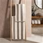 OHS Stripe 100% Cotton Bath Hand Towel Hotel Luxury Shower Soft Absorbent
