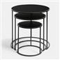 OHS Manhattan Nesting Table Stacking Coffee Side Wooden Effect Tables Set of 2/3