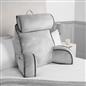 OHS Piped Edge Reading Pillow with Head Rest Super Soft Back Support Bed Sofa