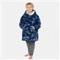 Kids Hoodie Blanket Oversized Sherpa Fleece Jumper Sweatshirt Soft Warm Throw
