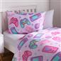 Gaming Duvet Cover Set Reversible Soft Quilt with Pillowcase Kids Bedding Single