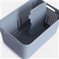 OHS Fridge Container with Lid BPA Free Plastic Food Storage Removable Basket