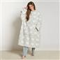 OHS Heart Hoodie Blanket Extra Long Soft Oversized Wearable Plush Warm Throw