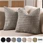 OHS Bobble Cushion Covers Soft Fleece Square Pillowcases Winter Home Decor