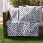 Geo Tile Throw Over Bed Blanket Travel Garden Chair Soft Fleece Warm Bedspread