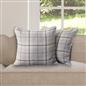 OHS Woven Check Cushion Covers 2 Pack Cases Luxury Home Decor
