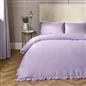OHS Frill Edge Bedding Set Microfibre Decor Duvet Cover with Pillowcase