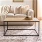 OHS Coffee Table Marble Bedside End Living Room Modern Metal Frame Home Decor
