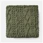 OHS Cable Knit Blanket Sherpa Fleece Sofa Plush Soft Warm Throw Over Bed Chair