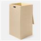 OHS Laundry Basket Faux Linen Folding Hamper Bag Clothes Bin Storage with Lid