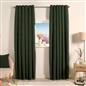 OHS Boucle Eyelet Curtains Blackout Pair Ready Made Ring Top Energy Saving