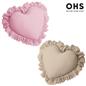 Heart Filled Cushion Plump Bedroom Scatter Pillow Valentines Frill Chair Sofa