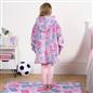 Gaming Hoodie Blanket Sherpa Fleece Throw Sweatshirt Oversized Warm, Lilac