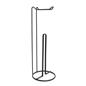 OHS Metal Toilet Roll Holder Freestanding Bathroom Storage Organiser
