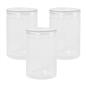 Storage Jar Round Plastic Food Organiser Tea Coffee Sugar Holder Tub Kitchen Pot