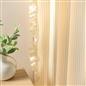 OHS Stripe Frill Voile Net Curtains 2 Window Panels Sheer Rod Slot Top Pair Set