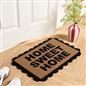 OHS Scallop Edge Doormat Natural Non Slip Indoor Outdoor Welcome Coir Mat Rug