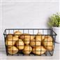 Wire Storage Basket Organiser Tidy Clothing Towel Holder Space Saving Solution