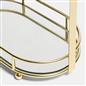 OHS Bow Swing Mirror Countertop Free Standing Pedestal Vanity Mirrors